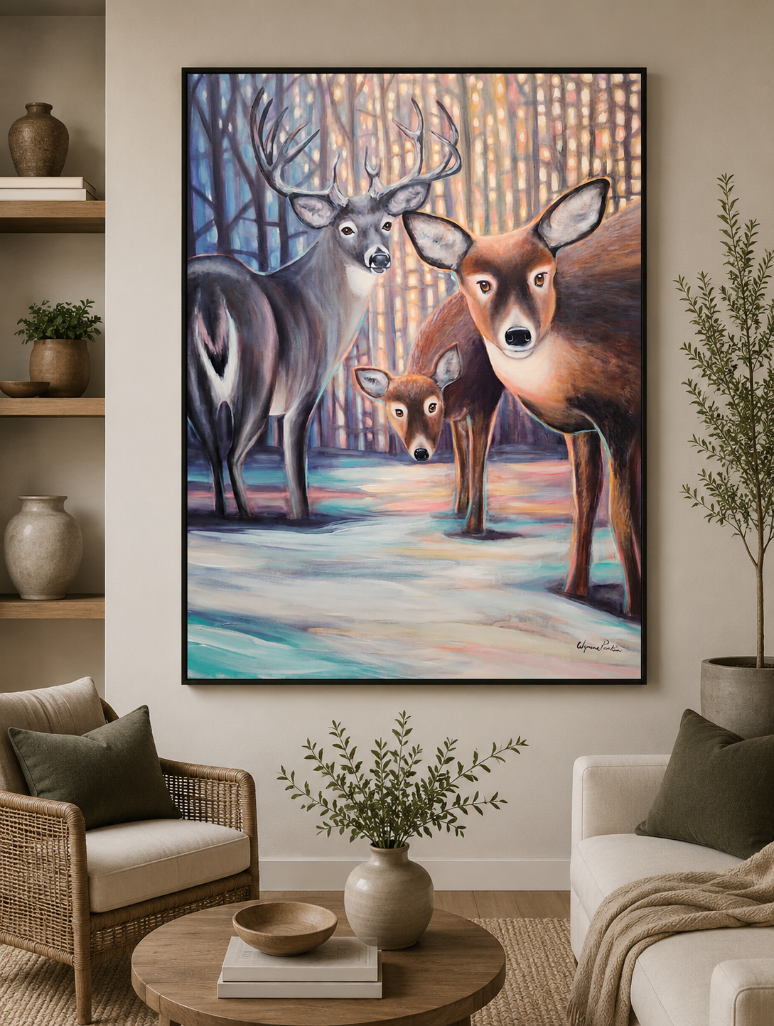 My Deer Family by Wynne Parkin