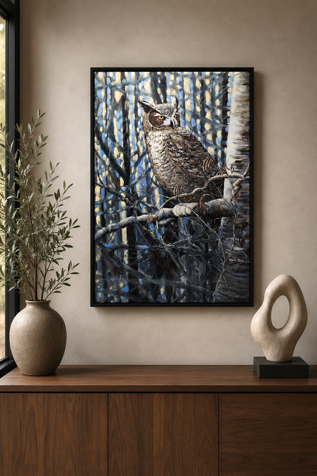 Great Horned Owl by Wynne Parkin