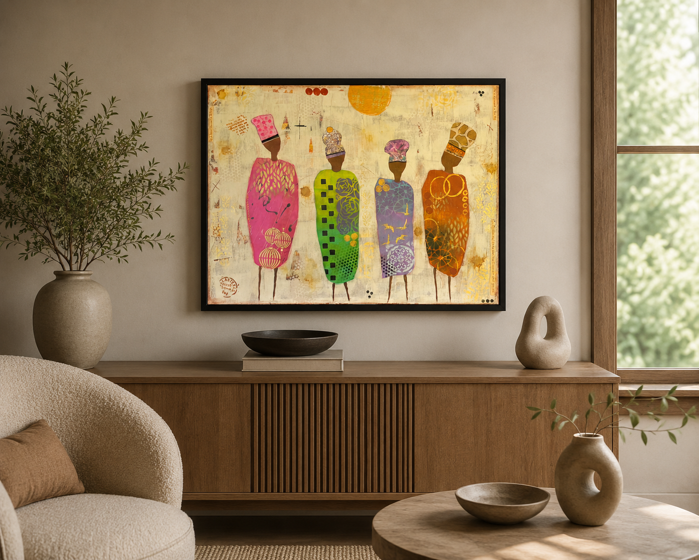 Four Ladies Grazing by Dee McLeod